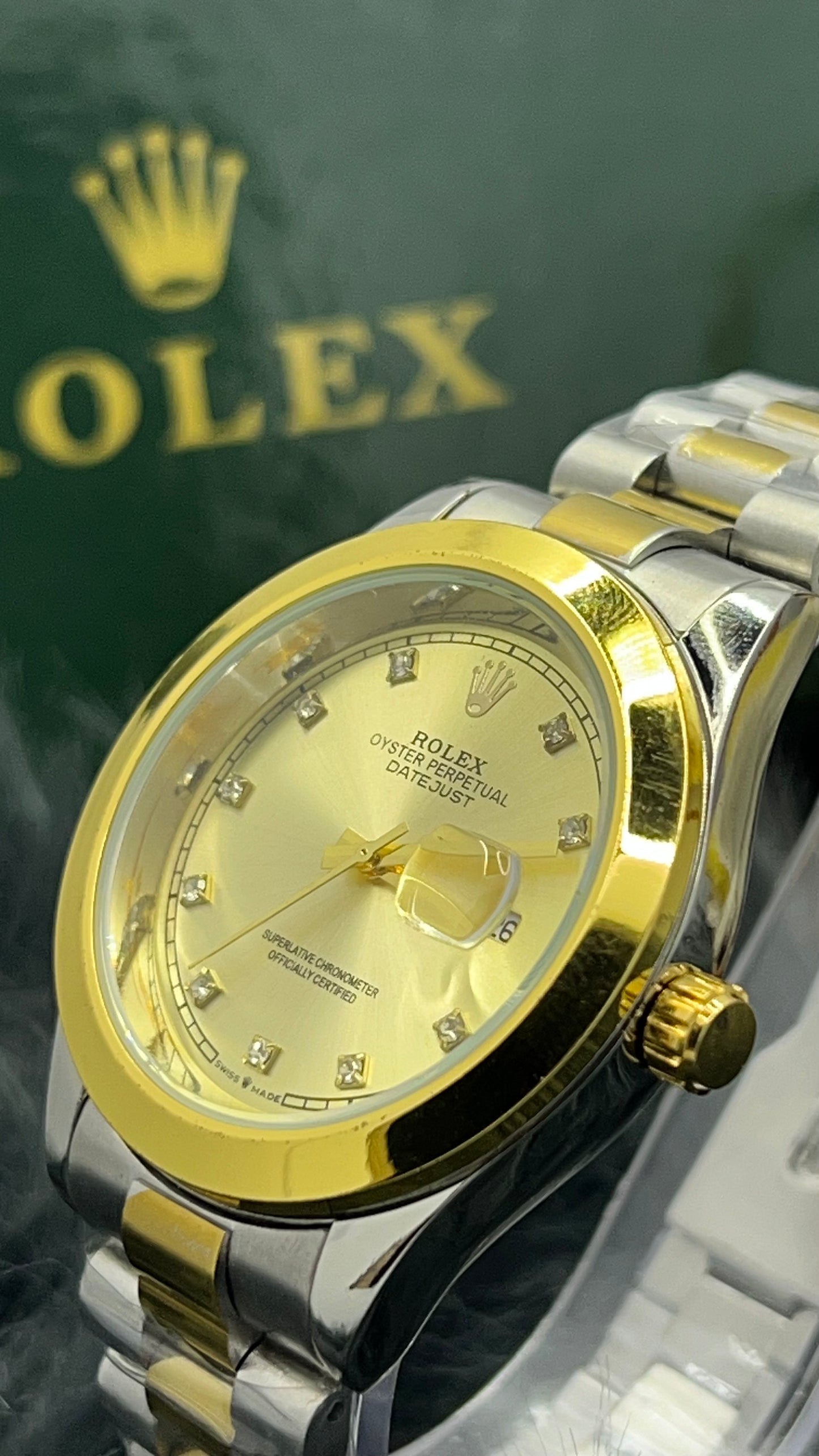 Men’s Two-Tone Stainless Steel Rolex A+ Quality – R.R Timepieces